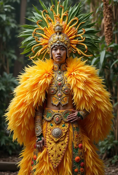 Create a Philippine MANGGO festival costume for men pageant