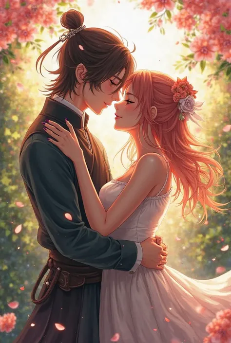 Tanjiro and Mitsuri kiss