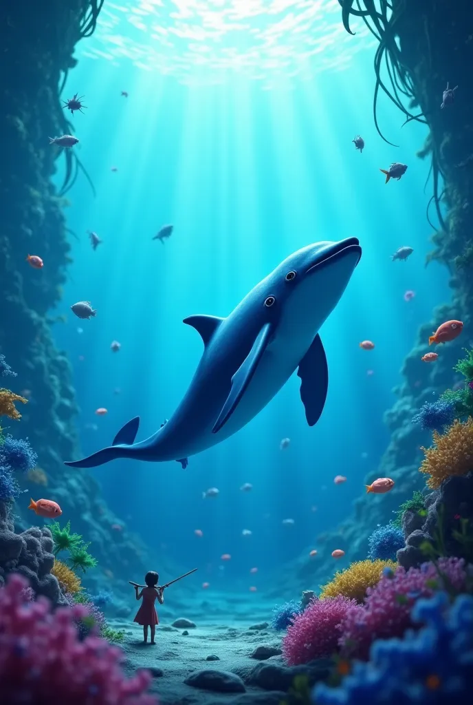 Disney Pixar, 4K "The whale performs her song, Setting the tone for fun at the bottom of the sea."