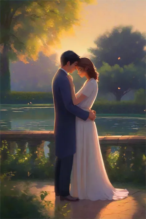 Wgz style, couple dating on the park
