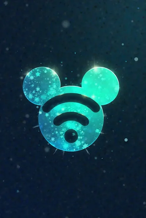 Futuristic design of a logo and advertising brand of the name D茅: (""" Mickey Wifi """)