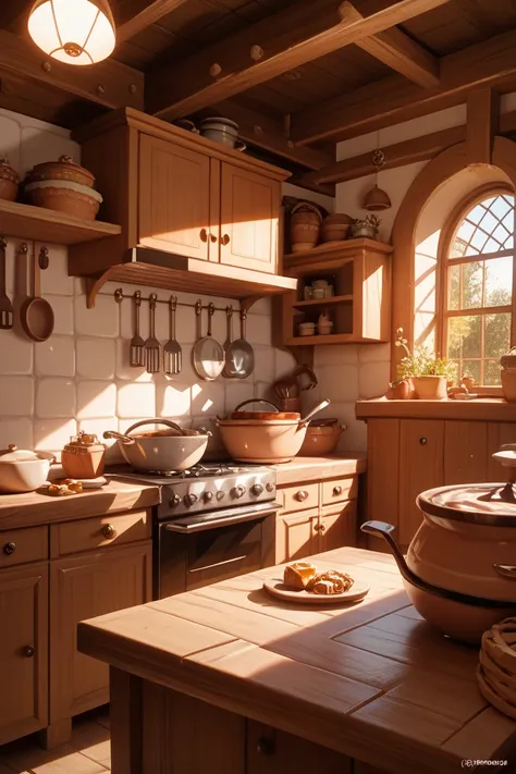 Europe Old house fantasy kitchen There are many things 熊cafe