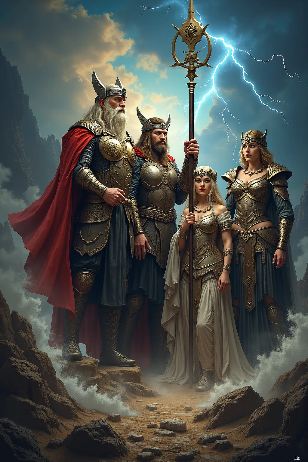 The main gods of Norse mythology are Odin, Thor, loki, lady, Frigga, Tyr, further, balder, Njord and Freya. 
Odin 
The supreme g...