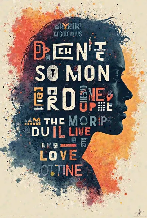 A poster with words 