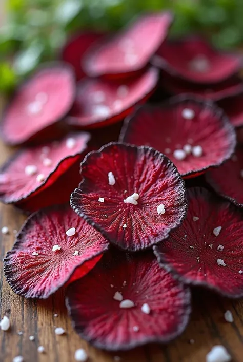 Some beetroot chips
