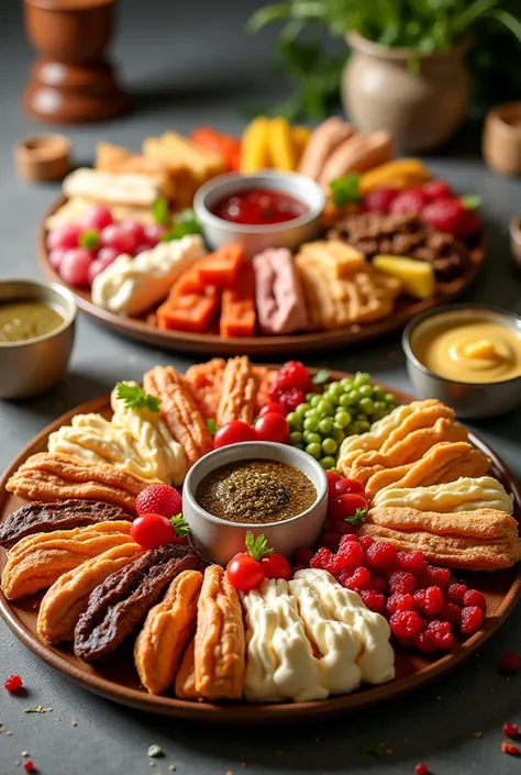 so much iftari items in 2 plates