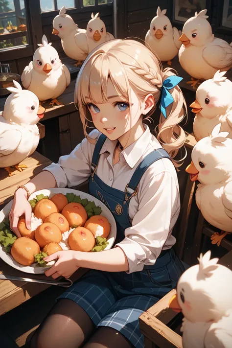 humans and chickens