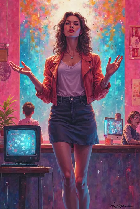 Women's Day image with little monitor