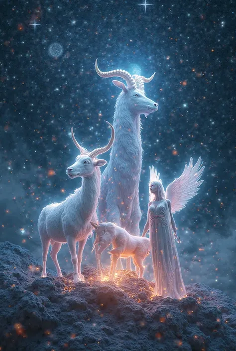 Capricorn, Taurus and Virgo on sky