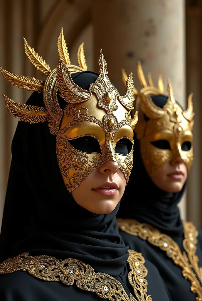 gold masks 