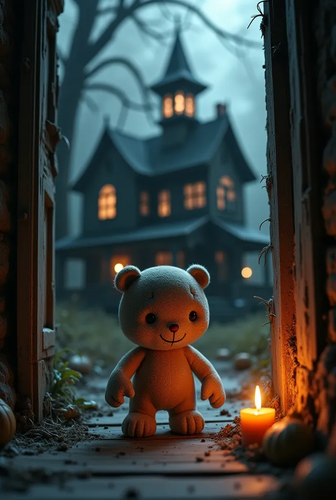 Can you plush yourself inside a scary, dark house 