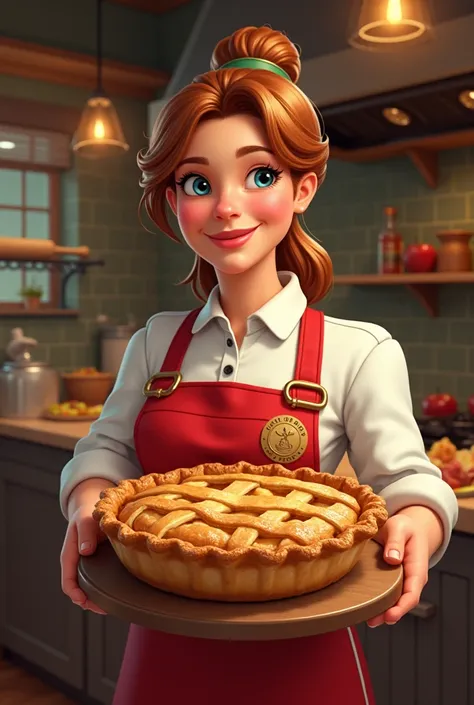 Make me and slogan poster for my business apple pies with prize