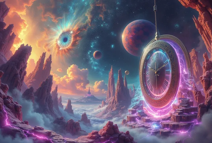 Imagine a surreal dreamscape where the laws of physics dissolve into contradictions. In this realm, impossible geometries twist ...
