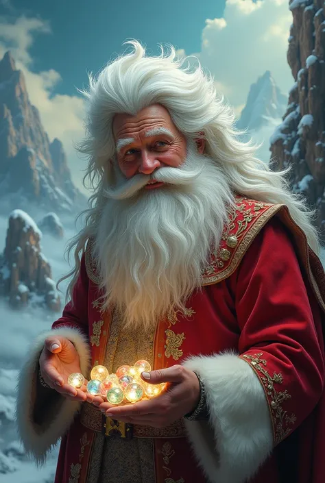 Shaggy haired santa 7 dragon pearls story pictures