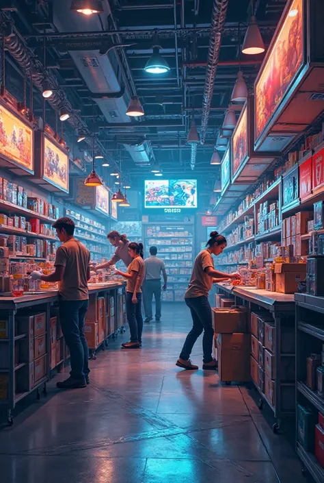 Electronic game shipping store