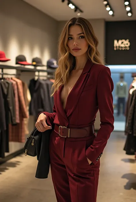 VENDORA FASHIONISTA AND ELEGANT WITH BOUTIQUE BACKGROUND THAT SAYS M26 STUDIO