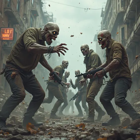 zombies on the left vs humans on the right