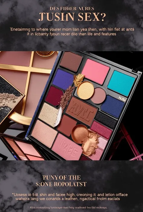 Make this as a makeup palette using compact makeup