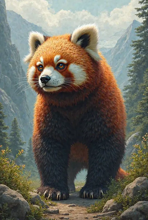 Fusion of Red Pandita and Grizzli Bear