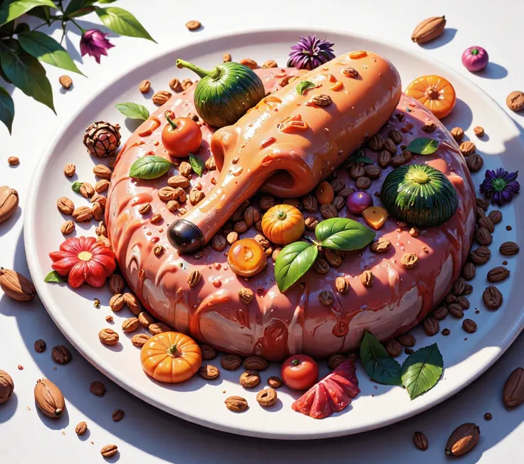 Create a vector of a dog food plate with a transparent background