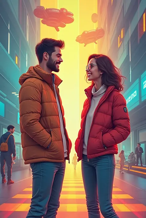 Poster of a very friendly man and woman 2025