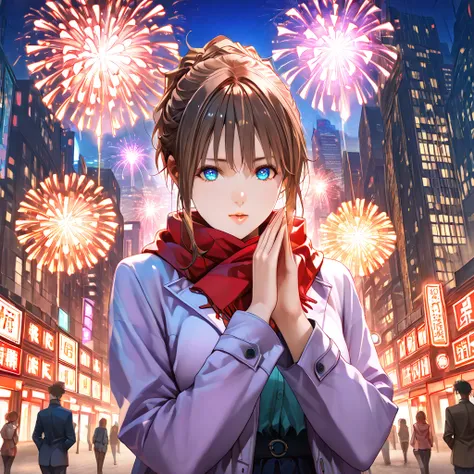 Anime style, girl (ethnicity:1.1, age:1.1, detailed clothing:1.2, accessories:1.1, facial features:1.3, expression:1.2, body ty...