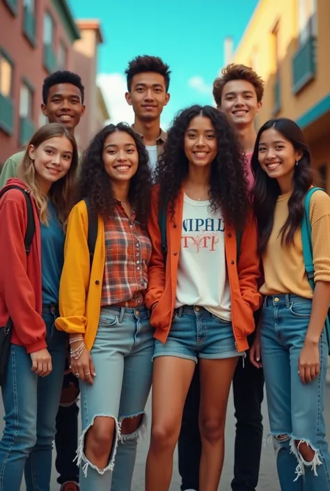 Make a profile picture for my WhatsApp group called school gang
