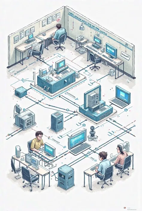 create a network topology design drawing network diagram of a internet cafe