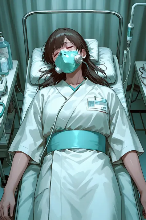 Japanese Female Professional Wrestler,hospital,ICU,doctor、Fracture of the skull,unconscious patient,general anesthesia ,Coma,oxy...
