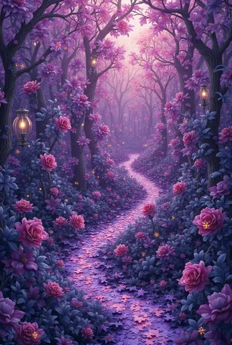 violet jigsaw puzzle