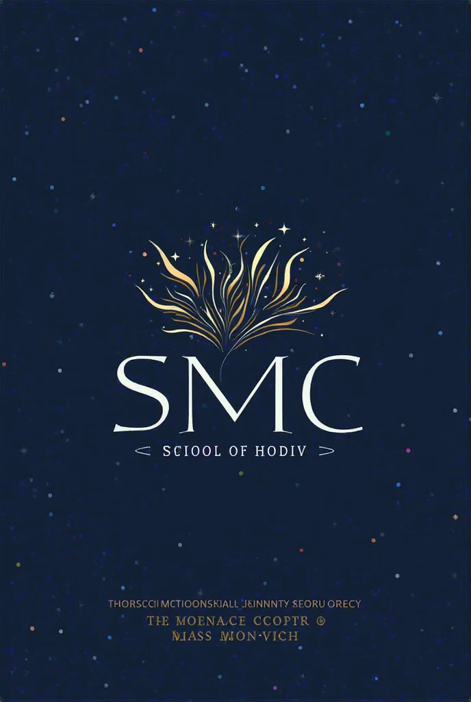 Make a logo for school of media and mass communication as a tagline and SMC as the logo. Make it unique and professional