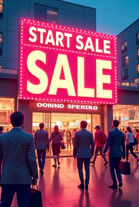 Create an ad for me about the start of sales and it will be empty