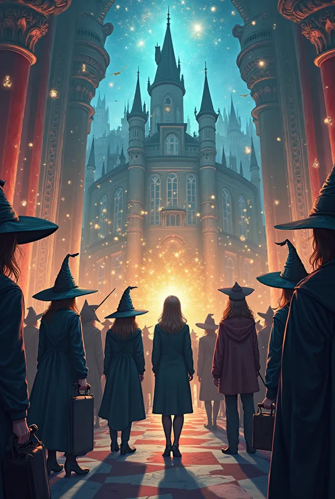 Generate (harry potter) wizarding league of business themed image to be used as an poster for event management