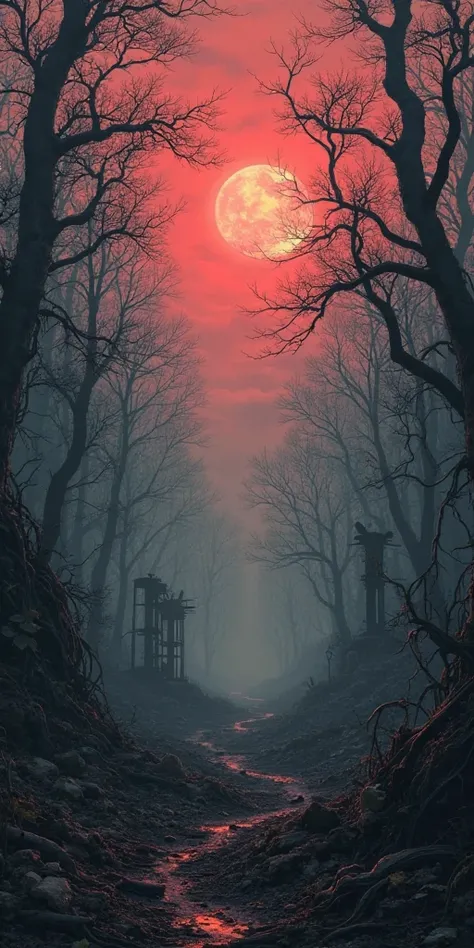 The dark forest of the wasteland