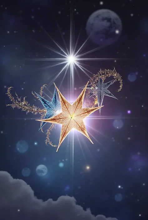 I want the same design but improve it and give shape to the three stars