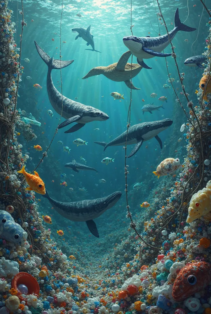 I want a sea full of plastic pollution, let there be marine life in the pollution, they will suffer from that pollution