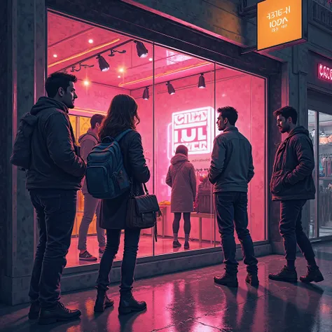 A dynamic composition of a digital storefront where customers are irresistibly drawn toward a limited-time offer. The image play...