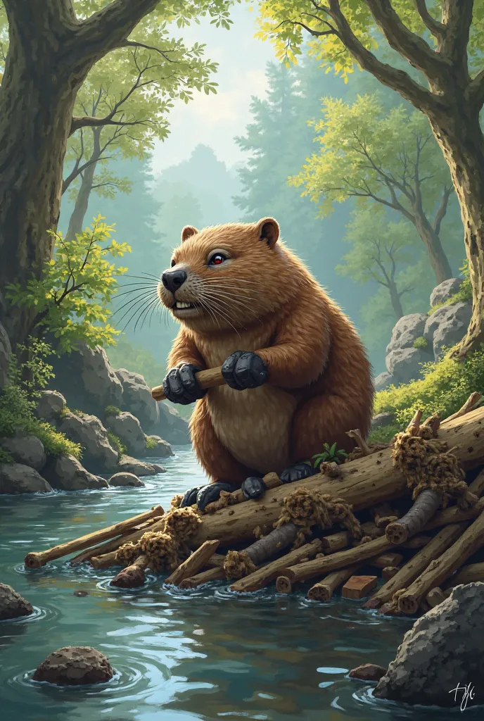 A carpenter beaver
