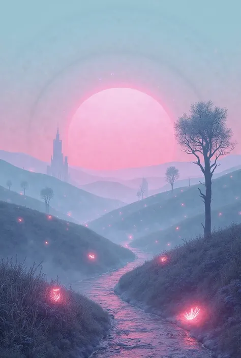 A retro dreamcore landscape that inspires peace but discomfort