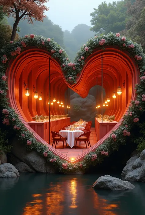 heart-shaped restaurant