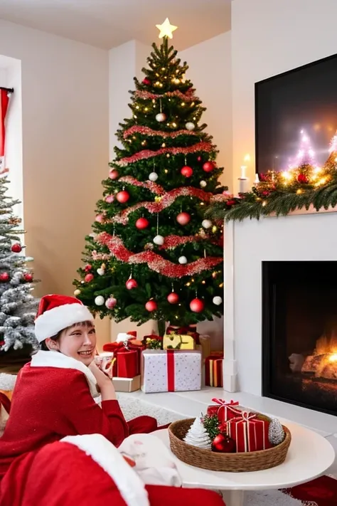 Drossel, a pretty Icelandic girl with milky white skin and waist-length rainbow-colored hair, sees a festive Christmas cake, a C...