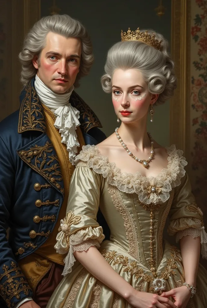 people in the 1700s wore these big, powdered wigs and fake beauty marks
