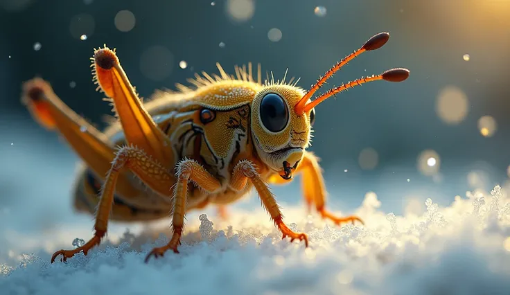 The days passed, the weeks and months. Summer ended and autumn brought the first cold winds. The cricket, that had not been prep...