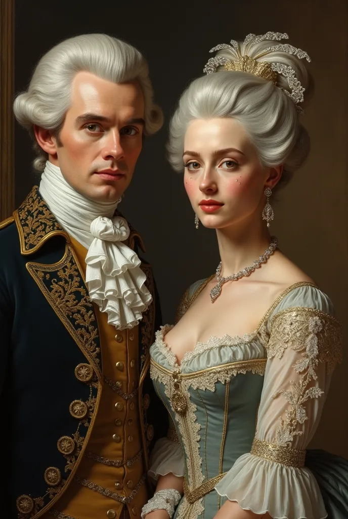 people in the 1700s wore these big, powdered wigs and fake beauty marks