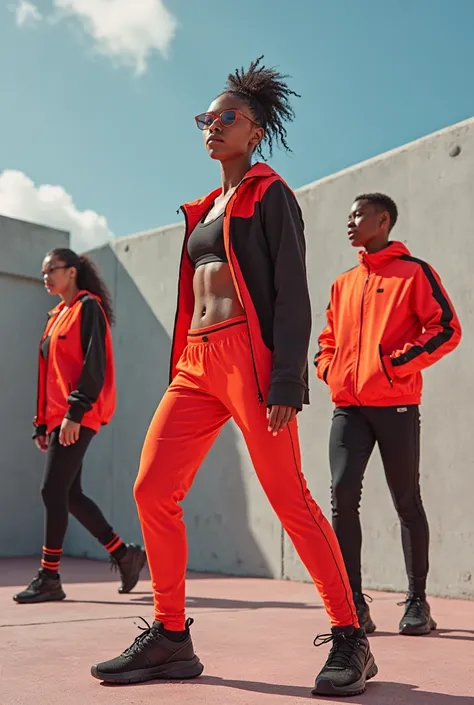 Flayer de ropa deportiva la marca se llama YOUTH TRENDS