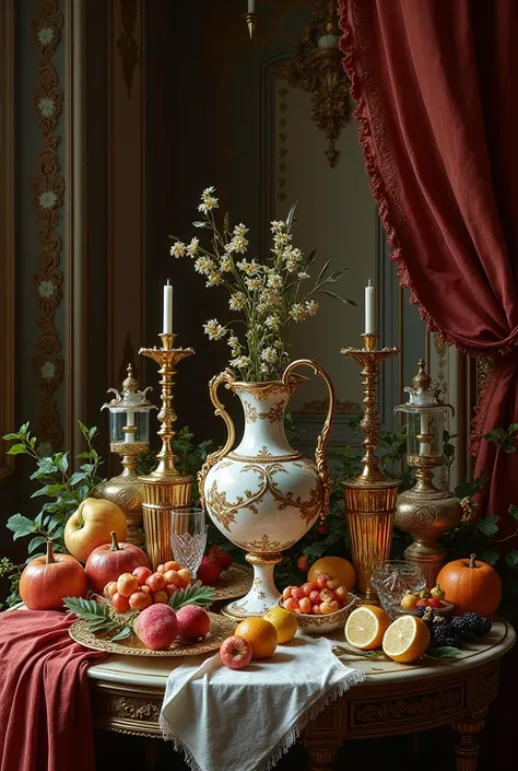 Simple baroque still life photo