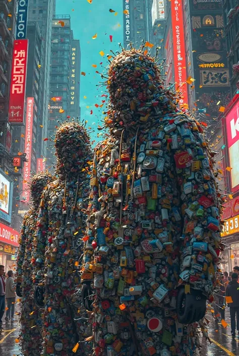 Generate images of consumerism