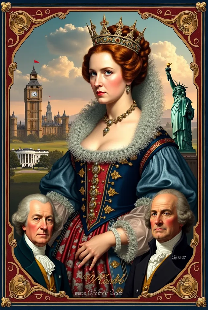 Create cards from a board game about England United States of America