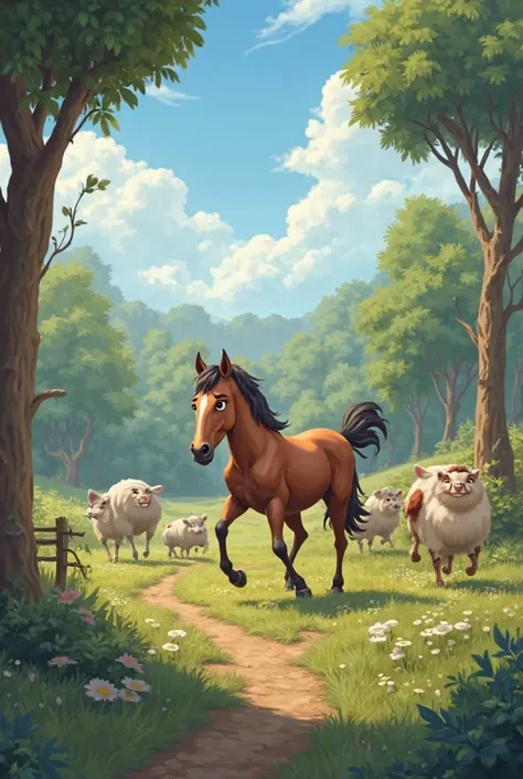 سيناريand فيلم قصير: نزاع المزرعة andمغامرة الإنقاذ
(is divided into 24 scenes)
---
المandقع: the farm — sunny morning
Intro...