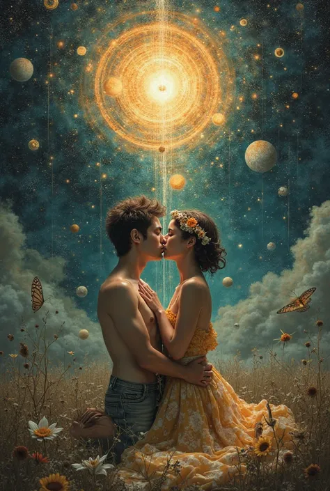 Create an image that reflects love through psychology